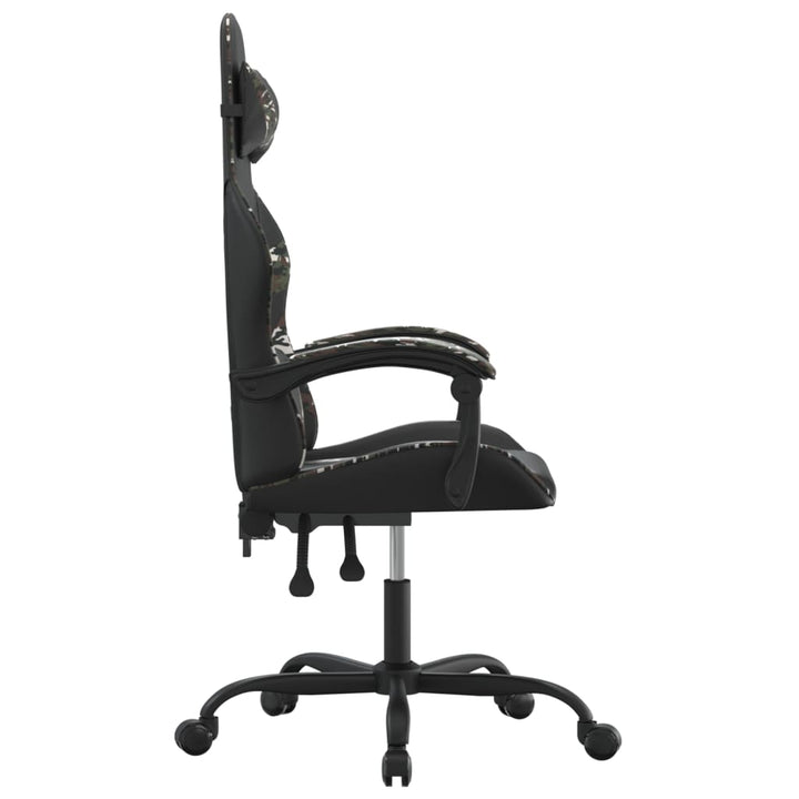 gamingstol kunstlæder sort og camouflage