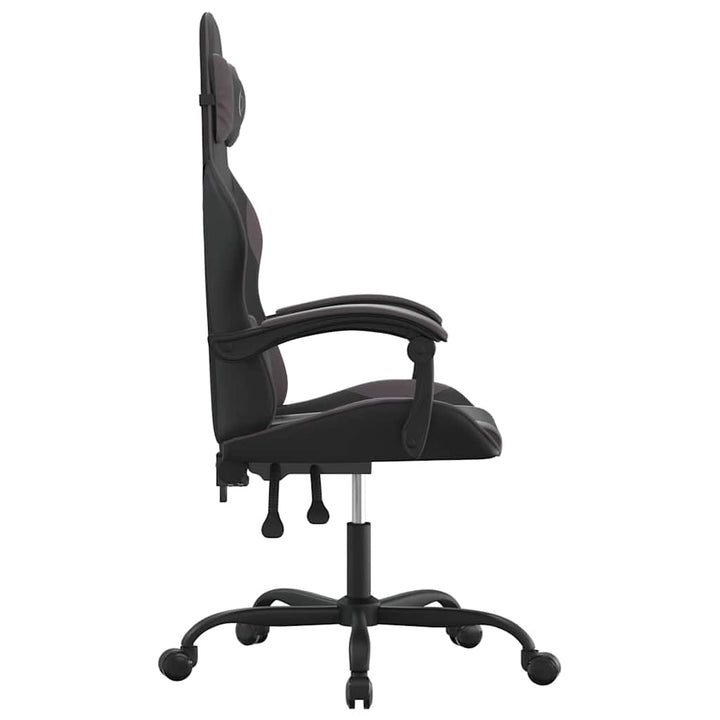 gamingstol kunstlæder sort og grå