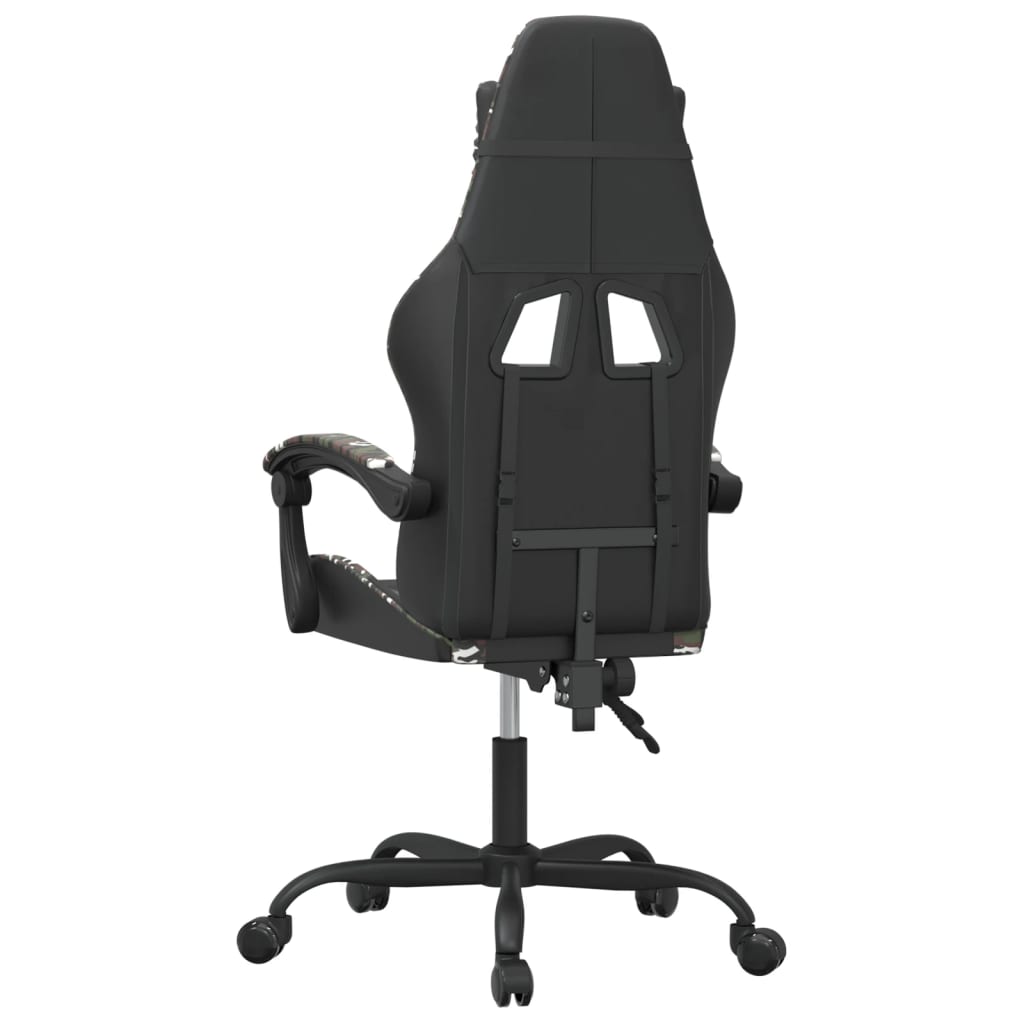 gamingstol kunstlæder sort og camouflage