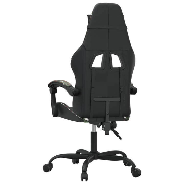 gamingstol kunstlæder sort og camouflage