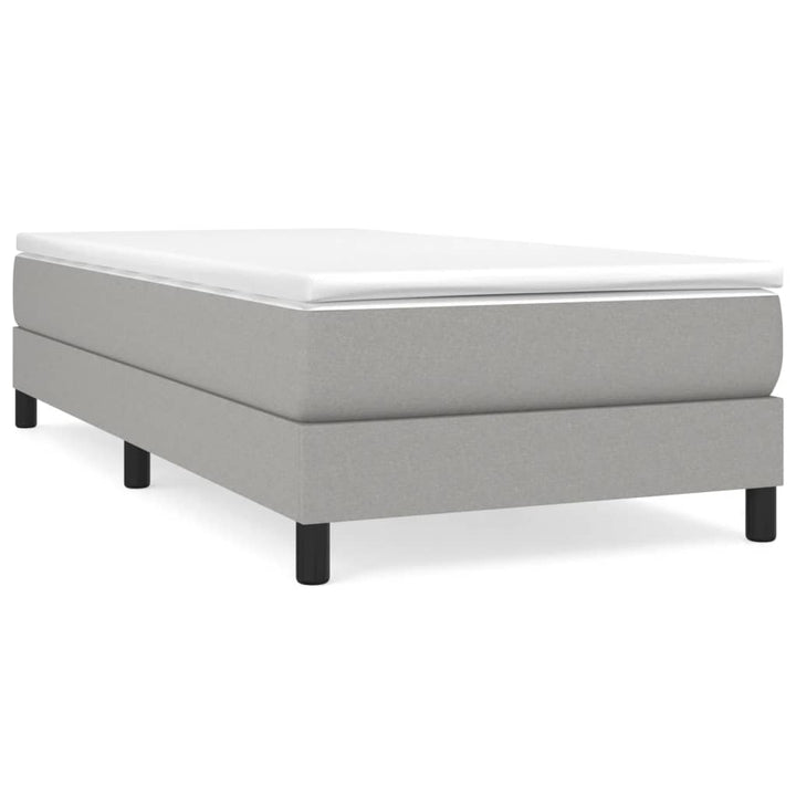 Boxspring sengeramme Lysegrå 80x200 cm Stof