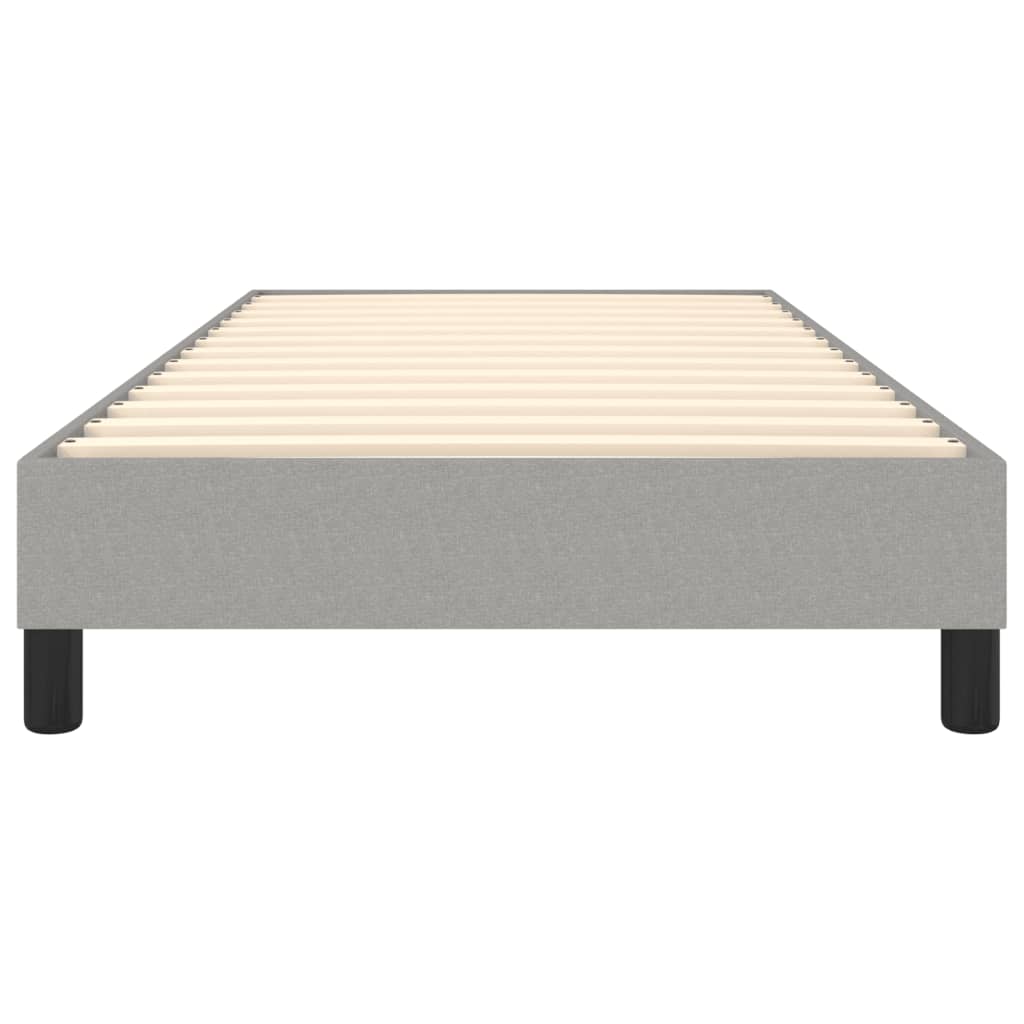 Boxspring sengeramme Lysegrå 80x200 cm Stof