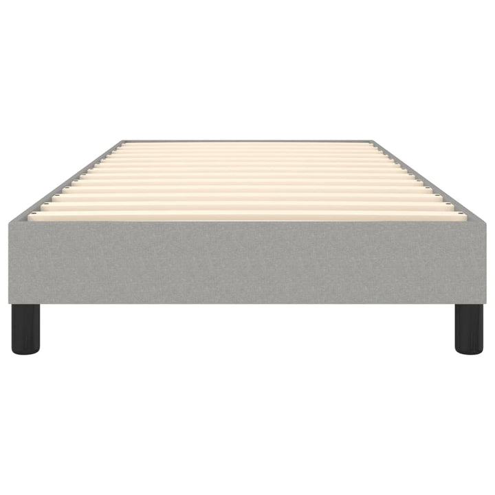 Boxspring sengeramme Lysegrå 80x200 cm Stof