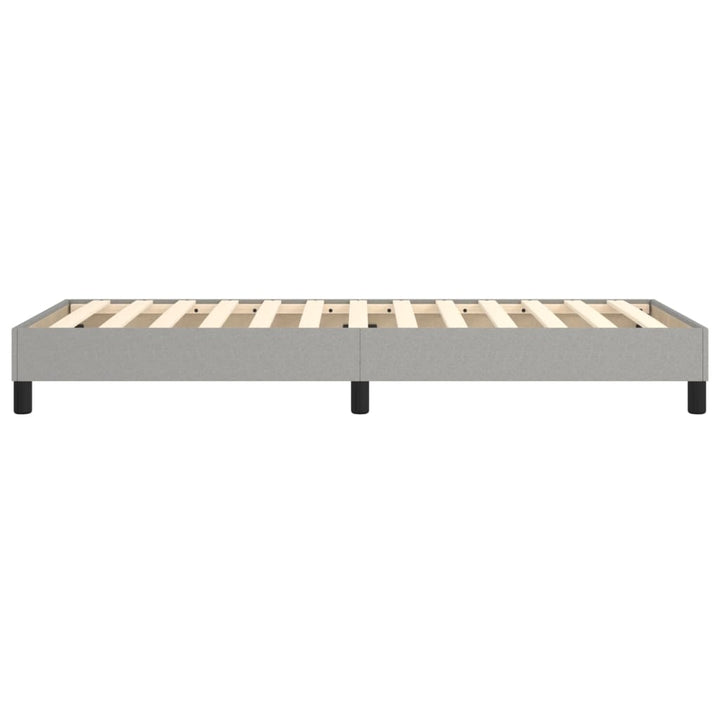 Boxspring sengeramme Lysegrå 80x200 cm Stof