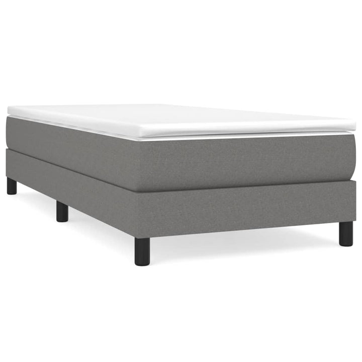 Boxspring sengeramme Mørkegrå 80x200 cm Stof