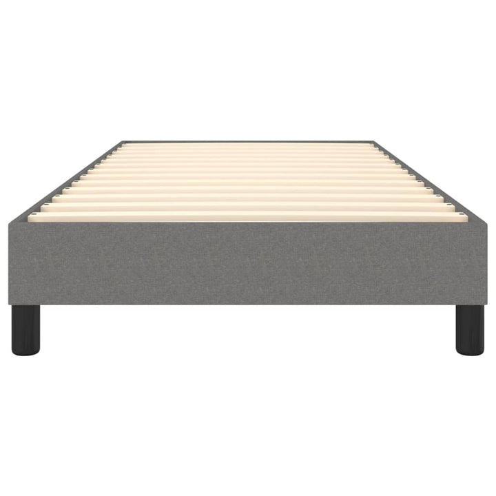 Boxspring sengeramme Mørkegrå 80x200 cm Stof