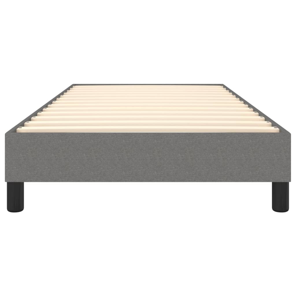 Boxspring sengeramme Mørkegrå 80x200 cm Stof