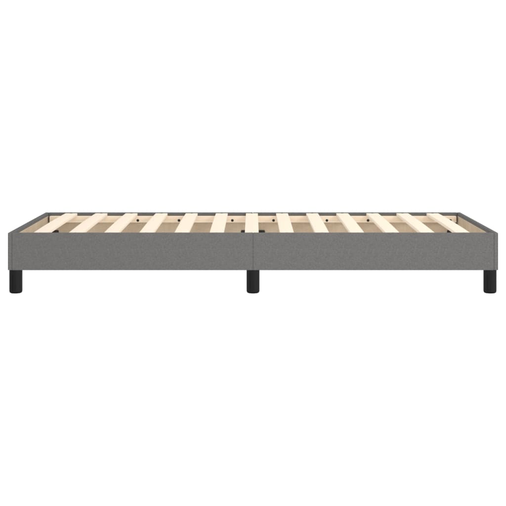 Boxspring sengeramme Mørkegrå 80x200 cm Stof