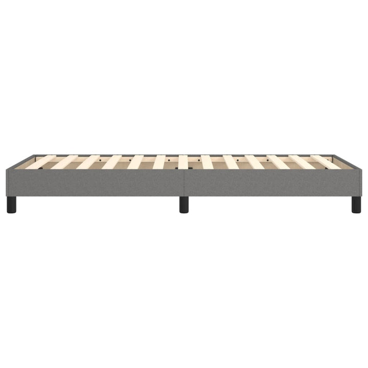 Boxspring sengeramme Mørkegrå 80x200 cm Stof