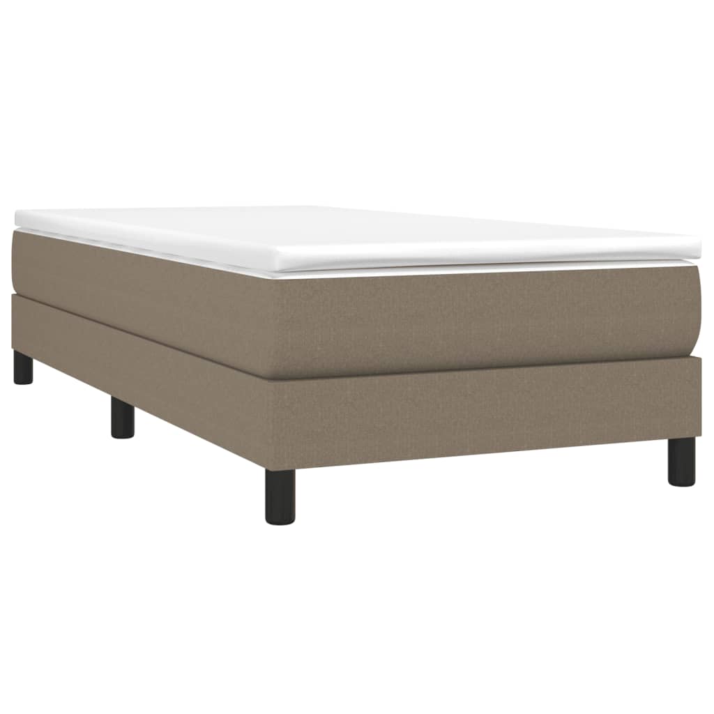 Boxspring sengeramme 80x200 cm stof gråbrun