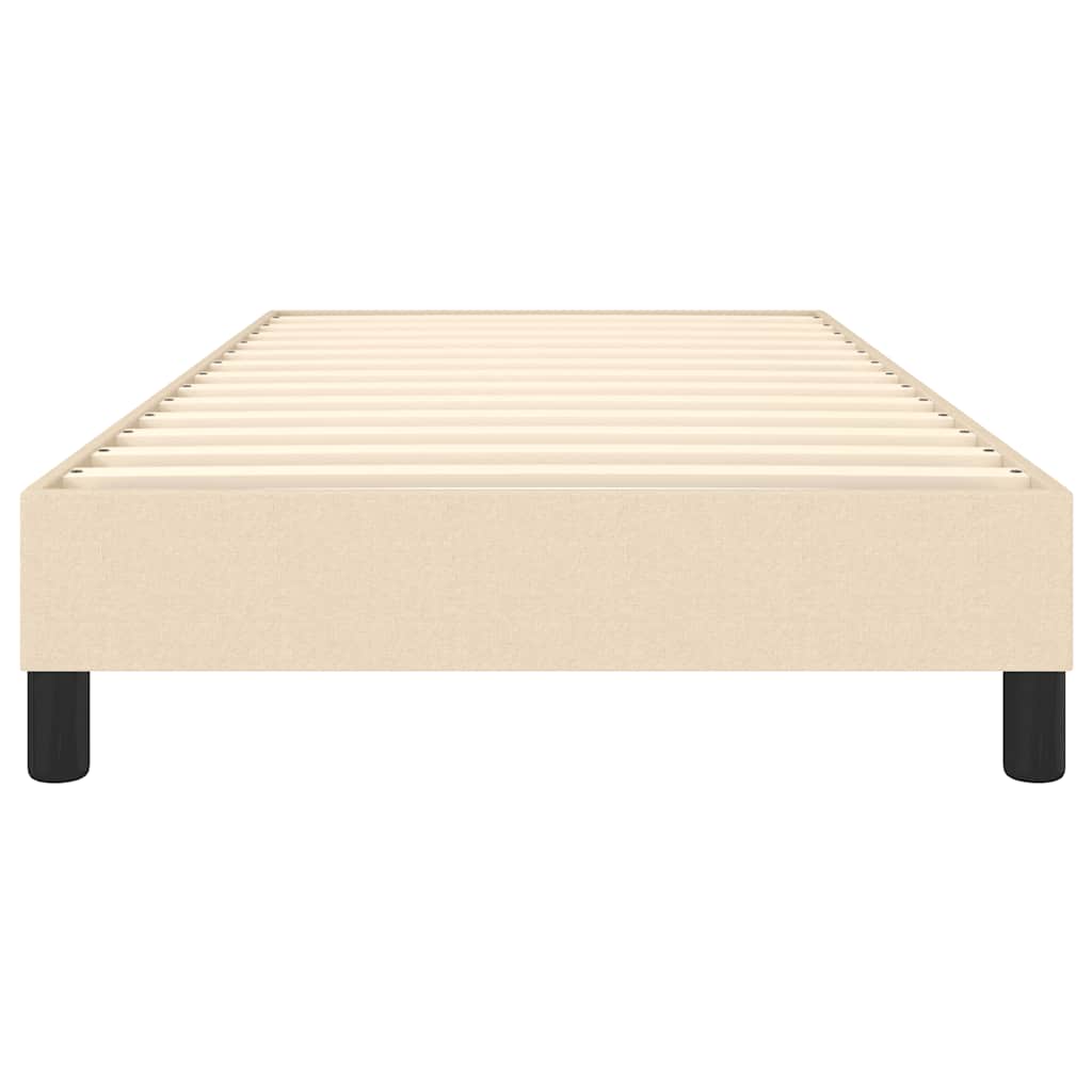Boxspring sengeramme 80x200 cm stof cremefarvet