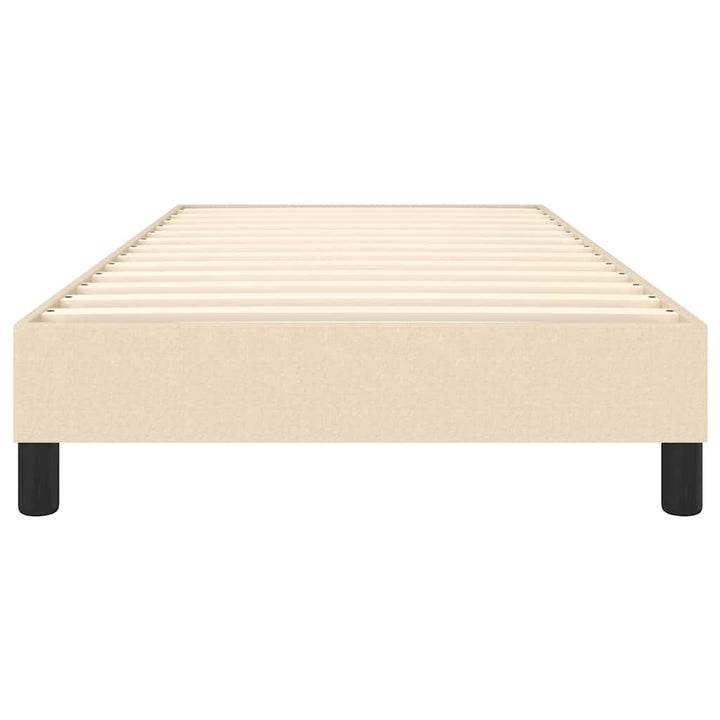 Boxspring sengeramme 80x200 cm stof cremefarvet