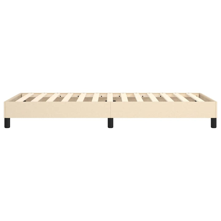 Boxspring sengeramme 80x200 cm stof cremefarvet