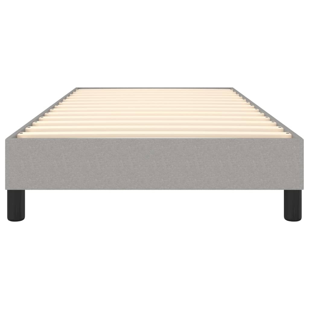 Boxspring sengeramme Lysegrå 90x190 cm Stof