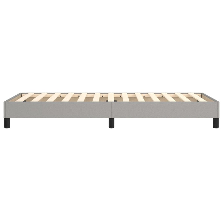 Boxspring sengeramme Lysegrå 90x190 cm Stof