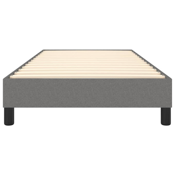 Boxspring sengeramme Mørkegrå 90x190 cm Stof