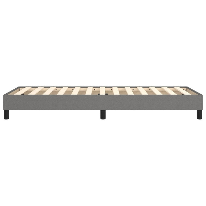 Boxspring sengeramme Mørkegrå 90x190 cm Stof