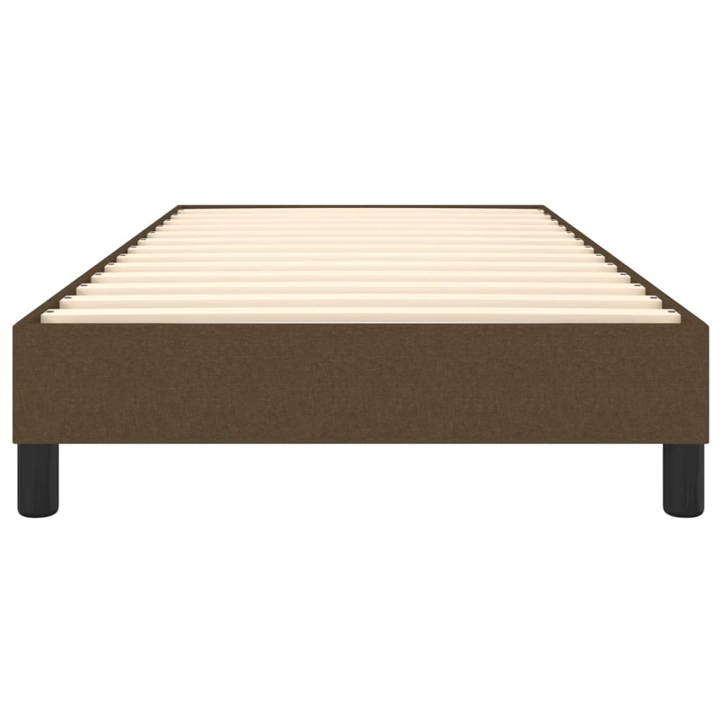 Boxspring sengeramme Mørkebrun 90x190 cm Stof