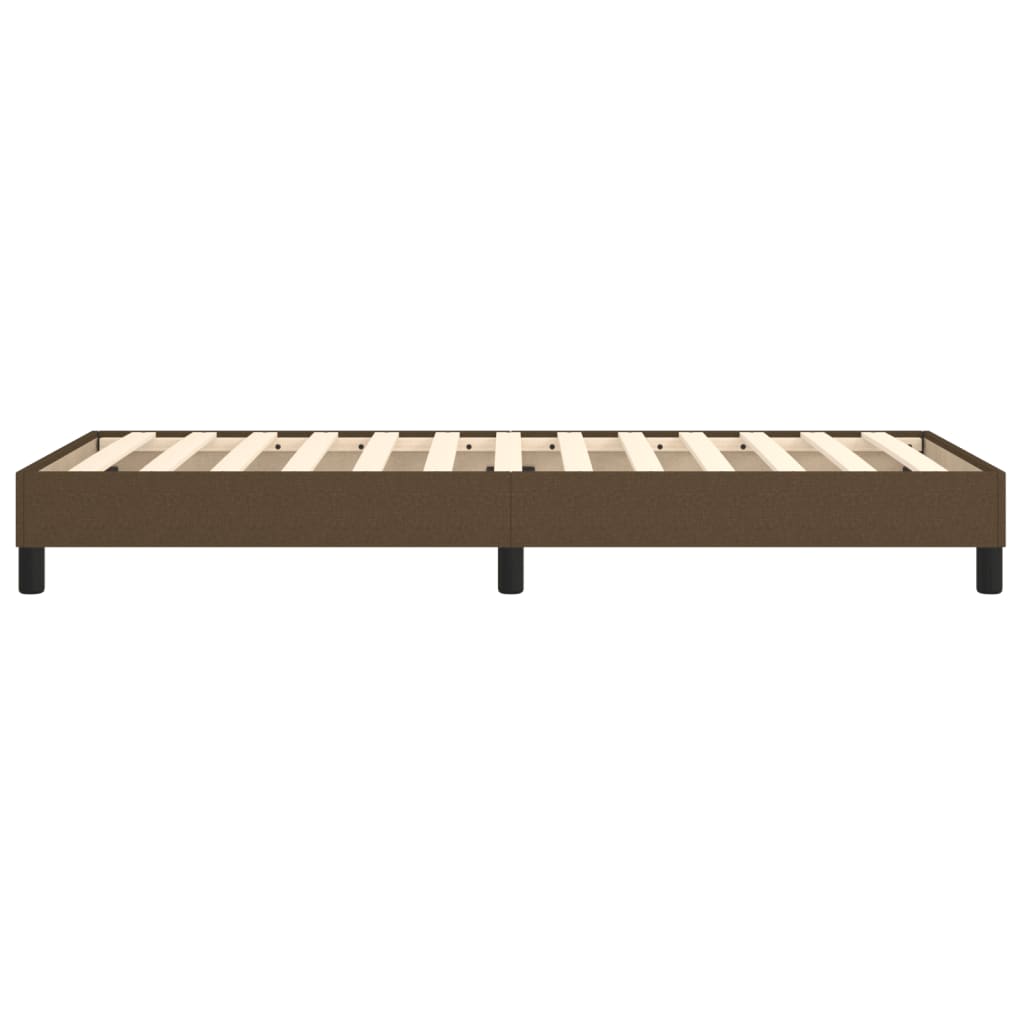 Boxspring sengeramme Mørkebrun 90x190 cm Stof