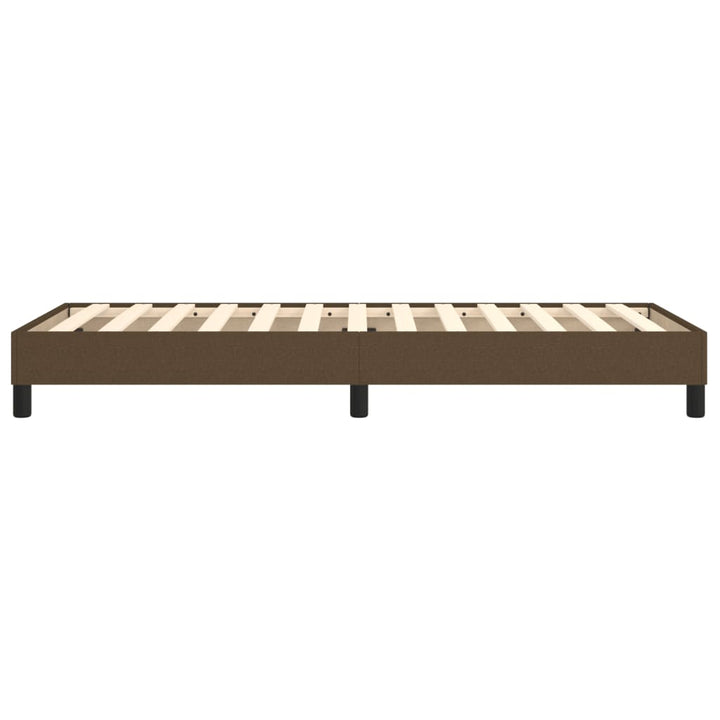 Boxspring sengeramme Mørkebrun 90x190 cm Stof