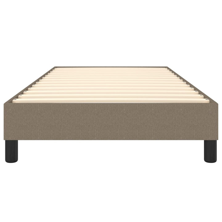 Boxspring sengeramme 90x190 cm stof gråbrun