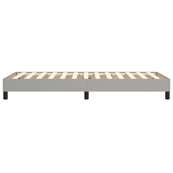 Boxspring sengeramme Lysegrå 90x200 cm Stof