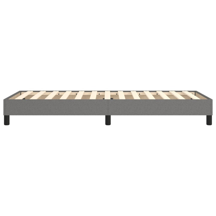 Boxspring sengeramme Mørkegrå 90x200 cm Stof