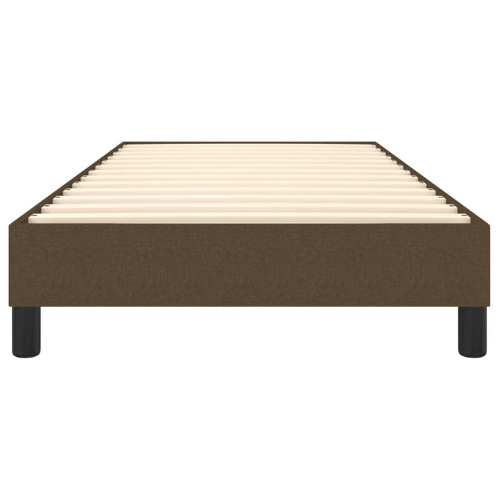 Boxspring sengeramme Mørkebrun 90x200 cm Stof