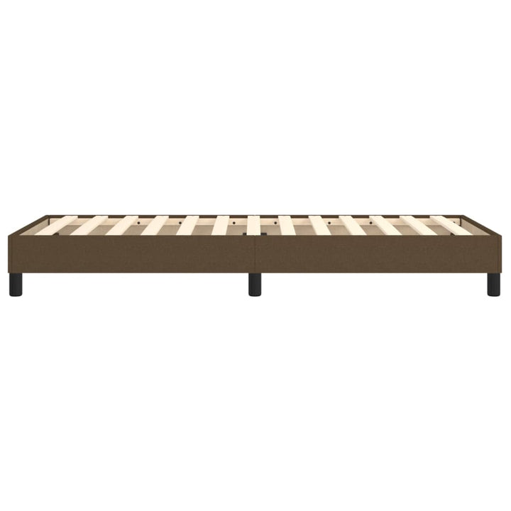 Boxspring sengeramme Mørkebrun 90x200 cm Stof
