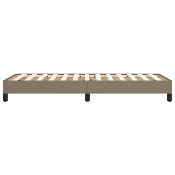 Boxspring sengeramme 90x200 cm stof gråbrun