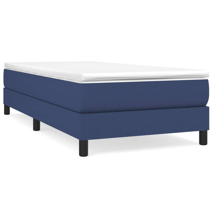 Boxspring sengeramme 90x200 cm stof blå