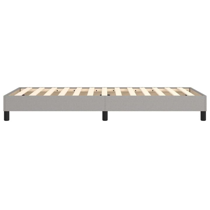 Boxspring sengeramme Lysegrå 100x200 cm Stof