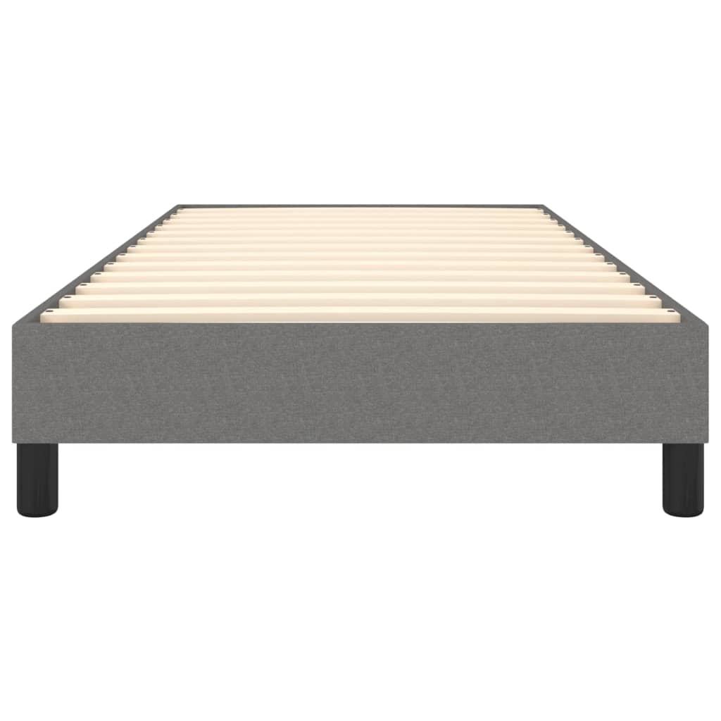 Boxspring sengeramme Mørkegrå 100x200 cm Stof