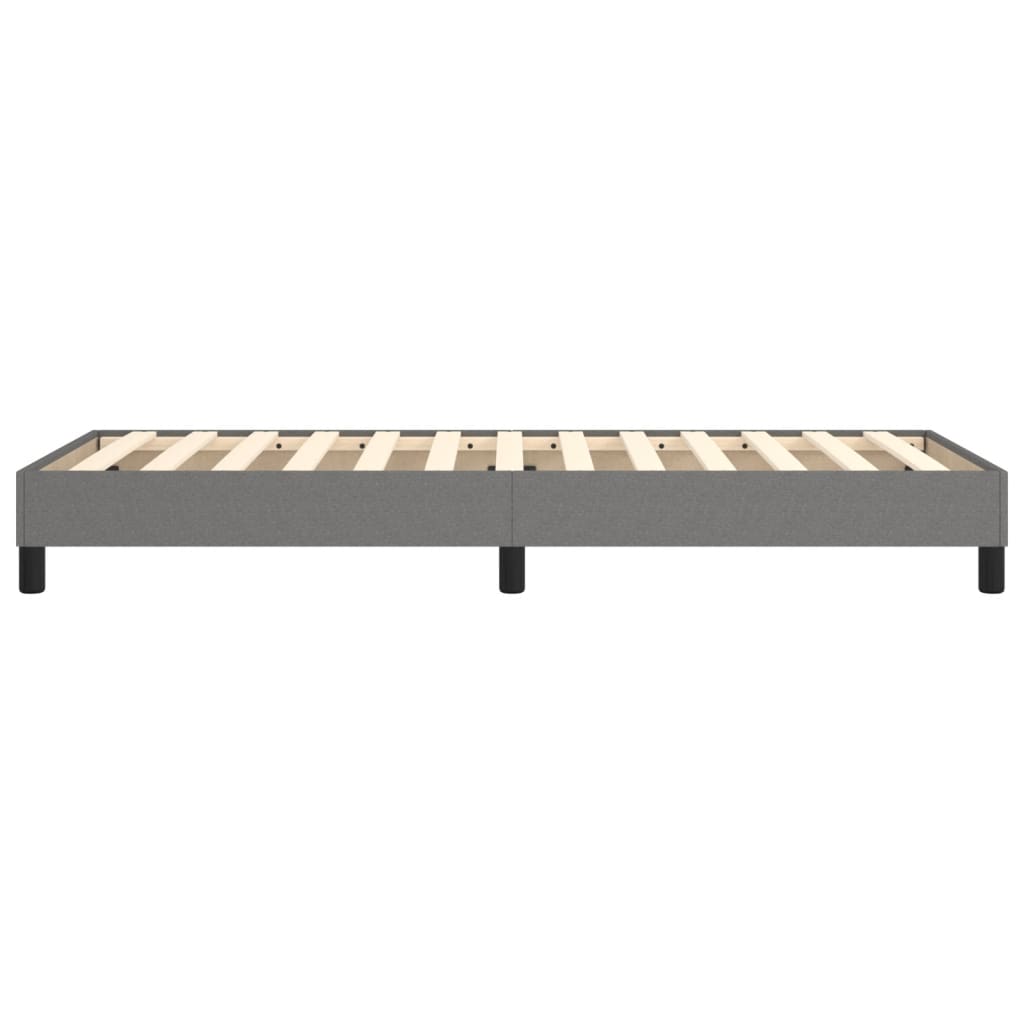 Boxspring sengeramme Mørkegrå 100x200 cm Stof