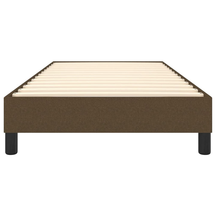 Boxspring sengeramme Mørkebrun 100x200 cm Stof