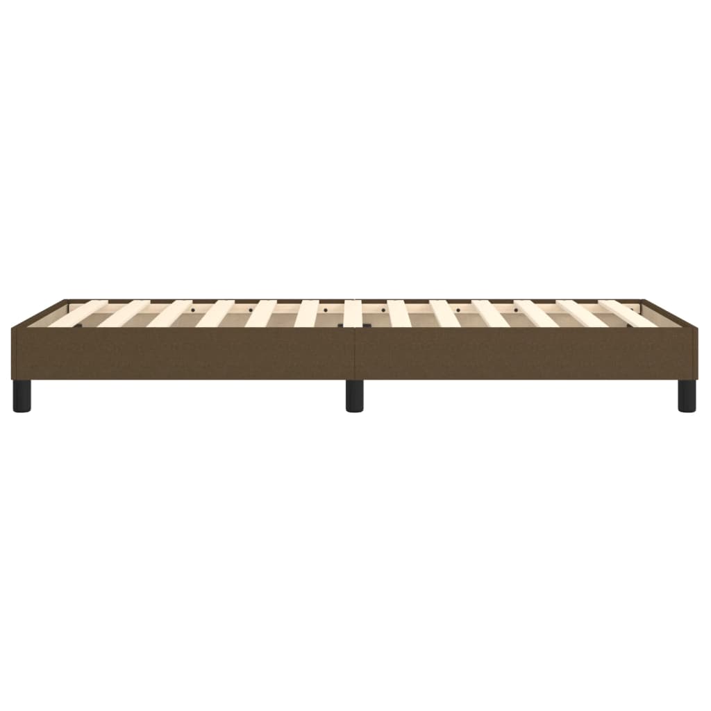 Boxspring sengeramme Mørkebrun 100x200 cm Stof