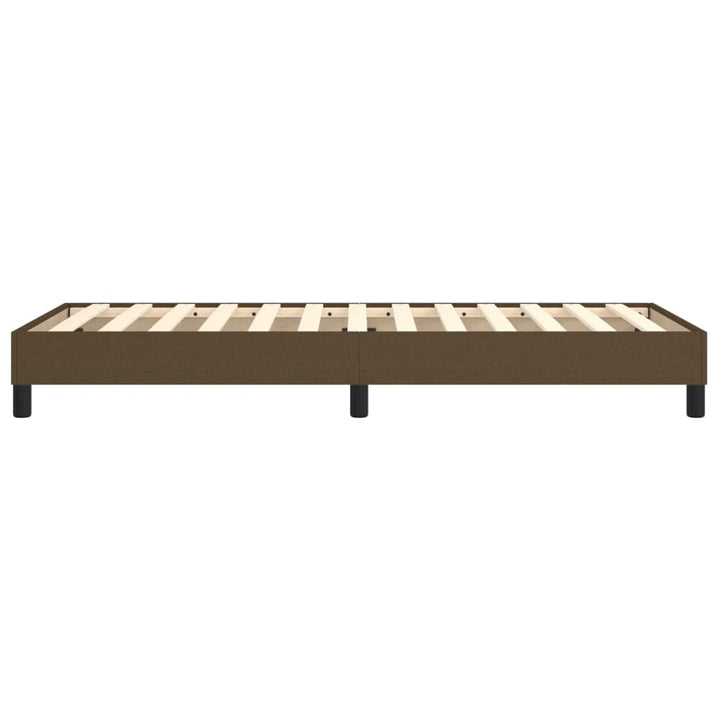 Boxspring sengeramme Mørkebrun 100x200 cm Stof
