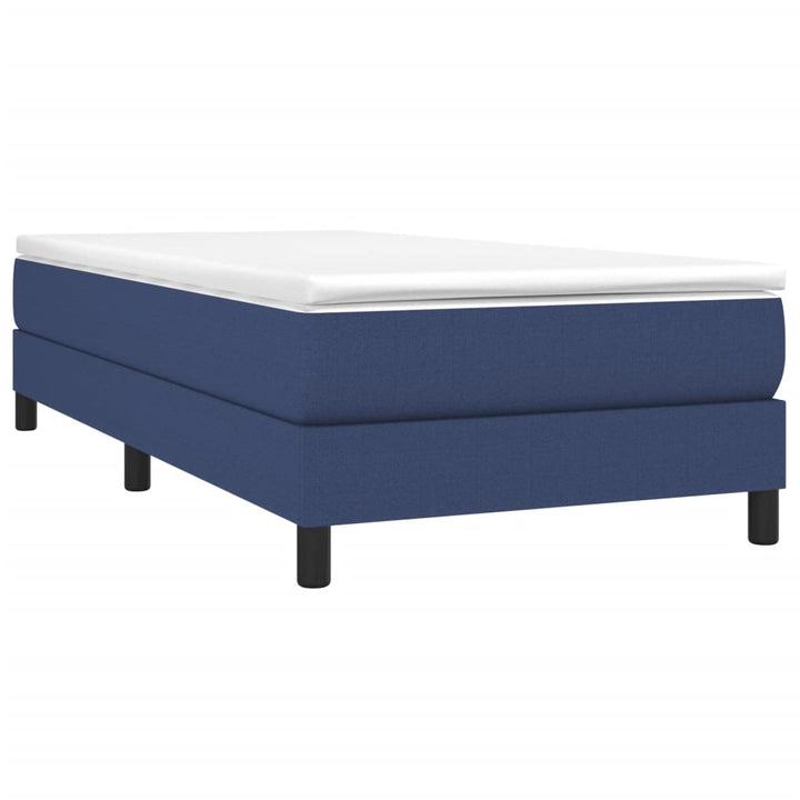 Boxspring sengeramme 100x200 cm stof blå