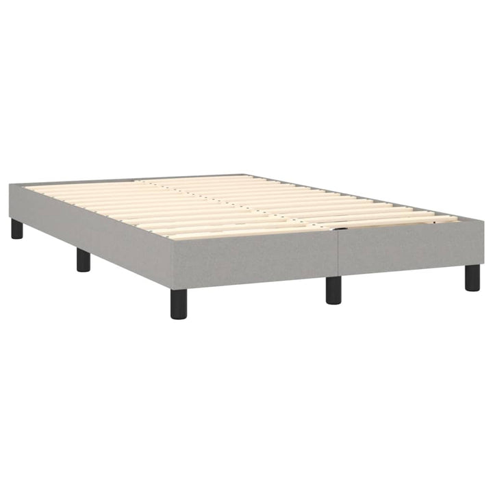Boxspring sengeramme Lysegrå 120x200 cm Stof