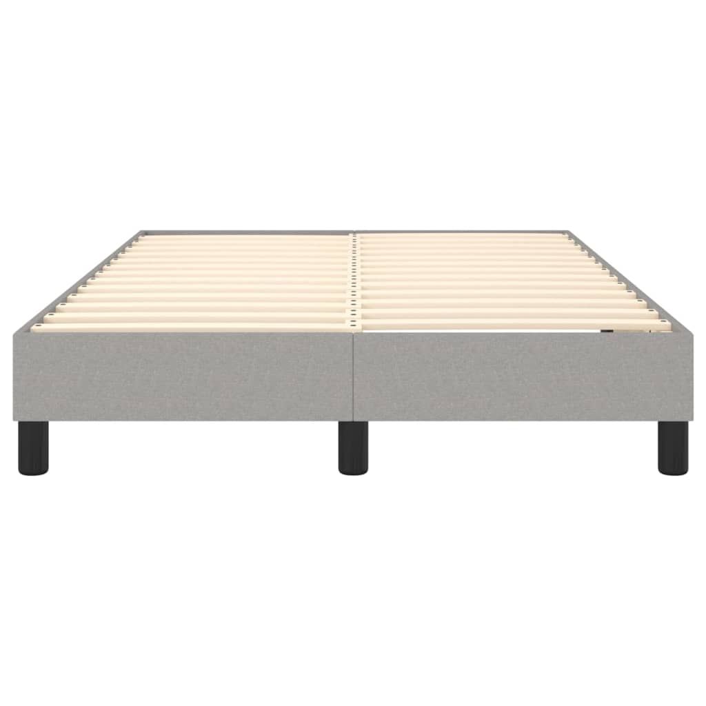 Boxspring sengeramme Lysegrå 120x200 cm Stof