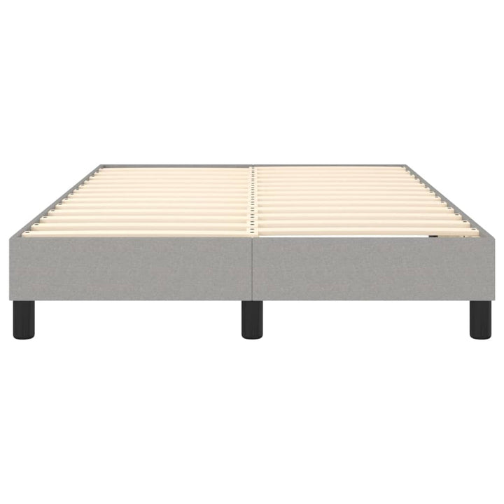 Boxspring sengeramme Lysegrå 120x200 cm Stof