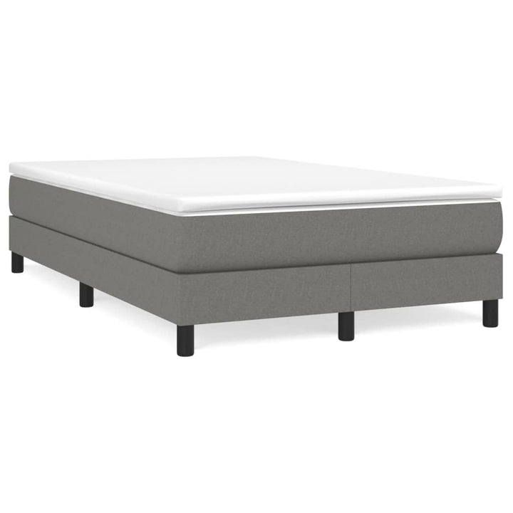 Boxspring sengeramme Mørkegrå 120x200 cm Stof