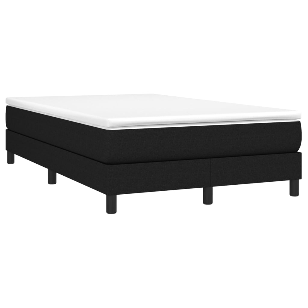 Boxspring sengeramme Sort 120x200 cm Stof