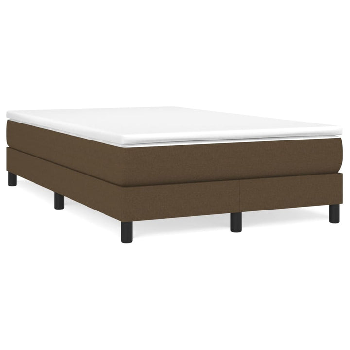 Boxspring sengeramme Mørkebrun 120x200 cm Stof