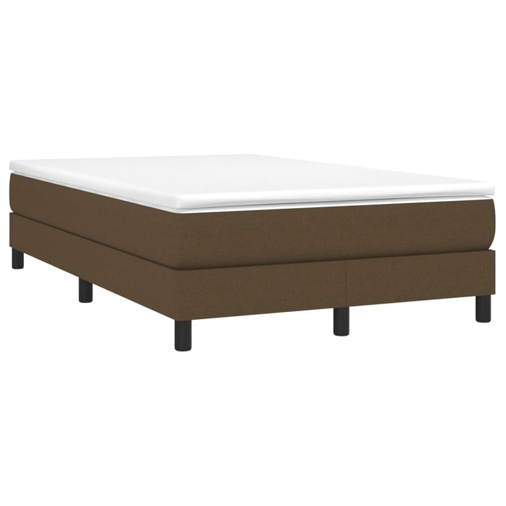 Boxspring sengeramme Mørkebrun 120x200 cm Stof