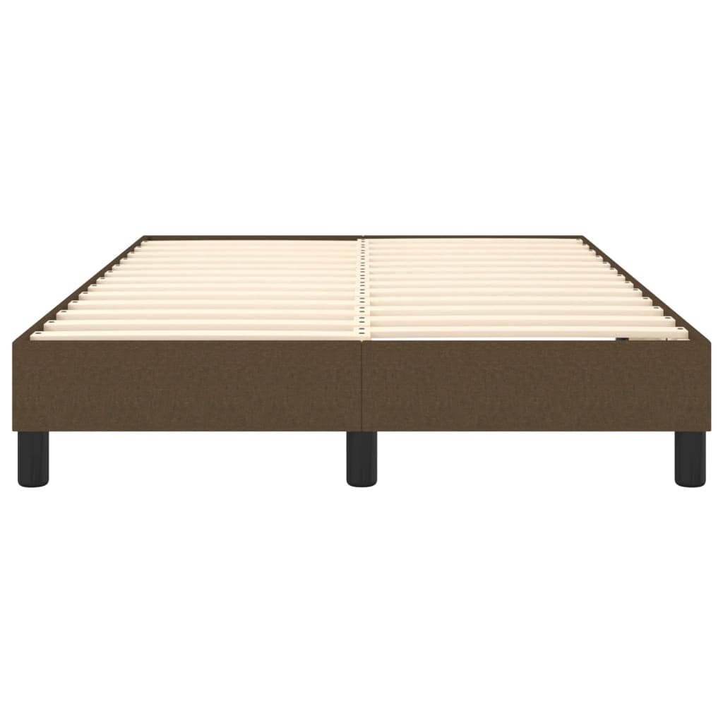 Boxspring sengeramme Mørkebrun 120x200 cm Stof
