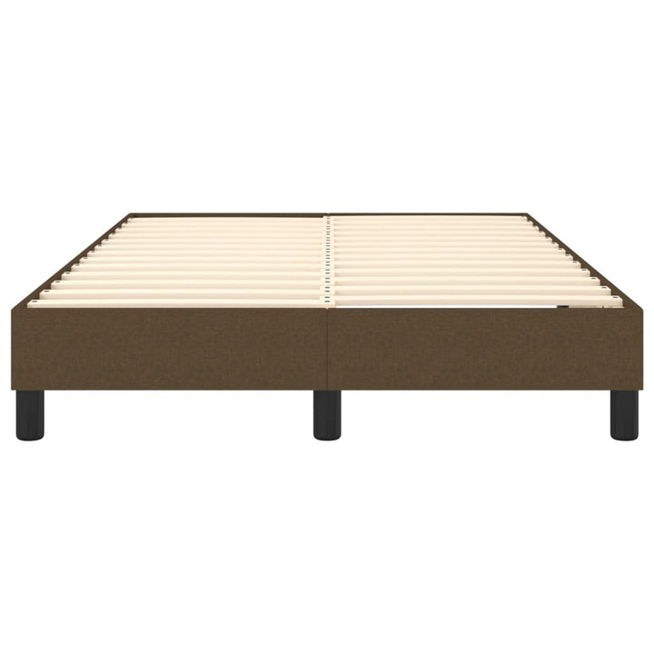 Boxspring sengeramme Mørkebrun 120x200 cm Stof