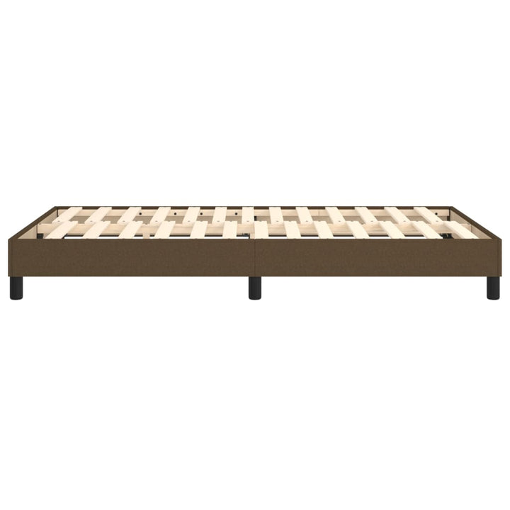 Boxspring sengeramme Mørkebrun 120x200 cm Stof