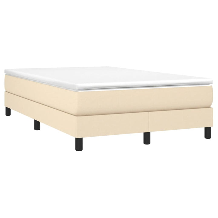Boxspring sengeramme Creme 120x200 cm Stof