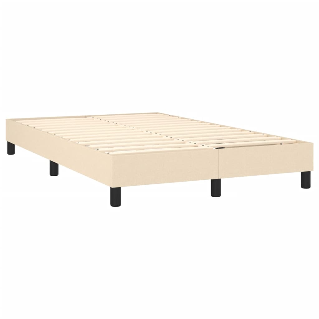 Boxspring sengeramme Creme 120x200 cm Stof